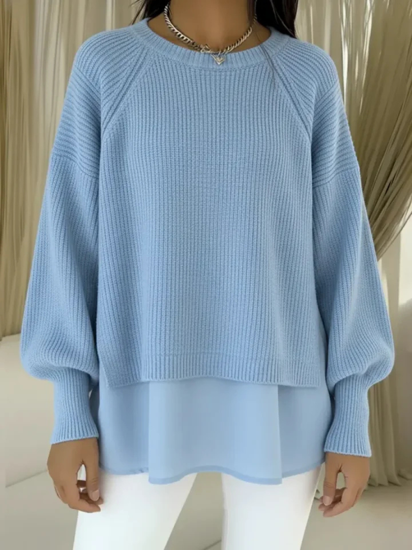 Casilda | Sweter z efektem warstwowym