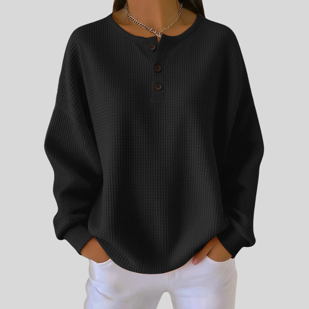 Nessa | Swobodna bluza Henley