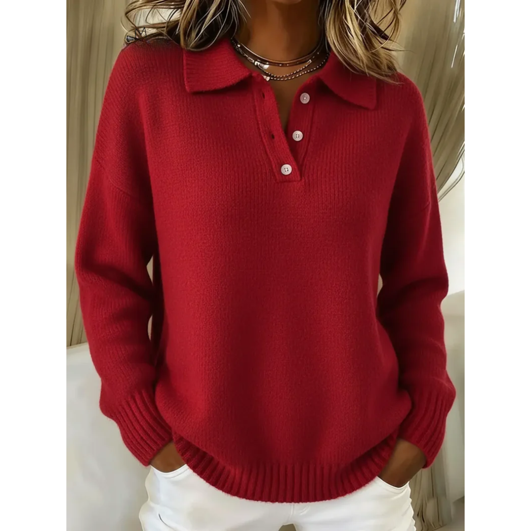 Marina | Miękki sweter polo