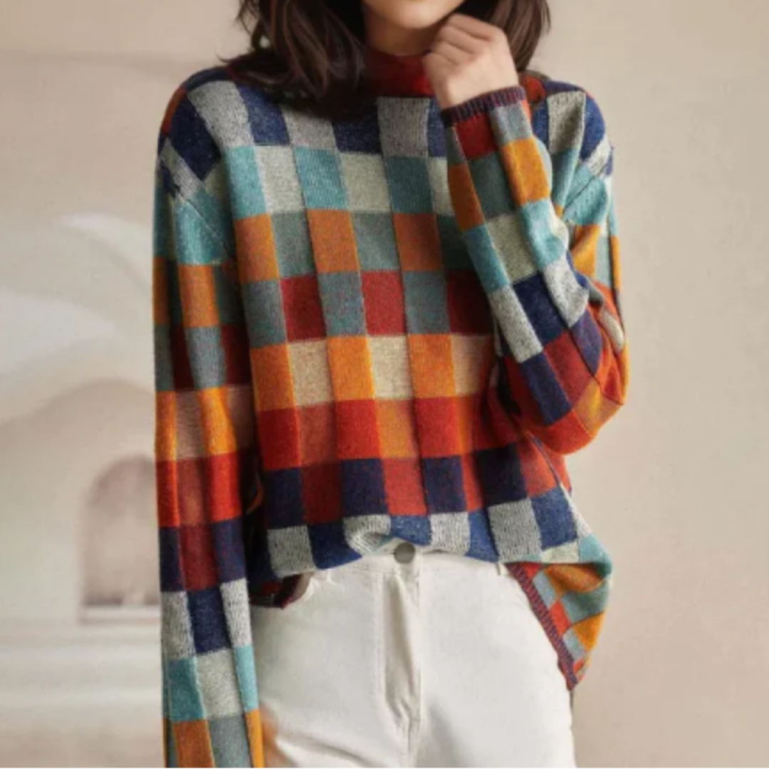 Marielle - Przytulny sweter dzianinowy retro