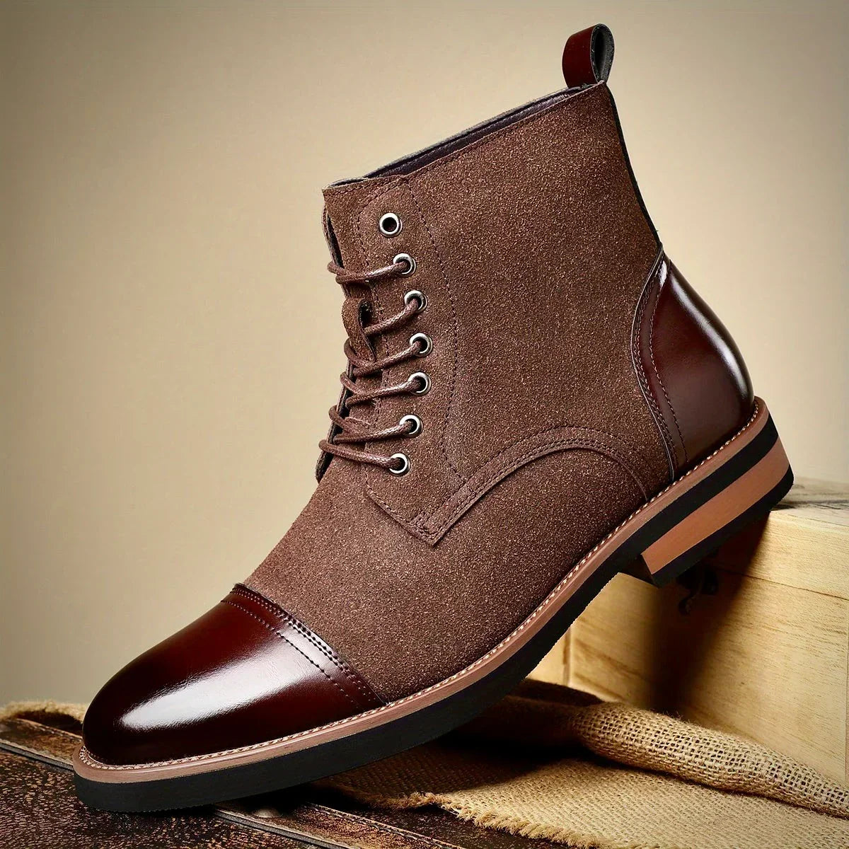 Oliver – Eleganckie skórzane botki Oxford