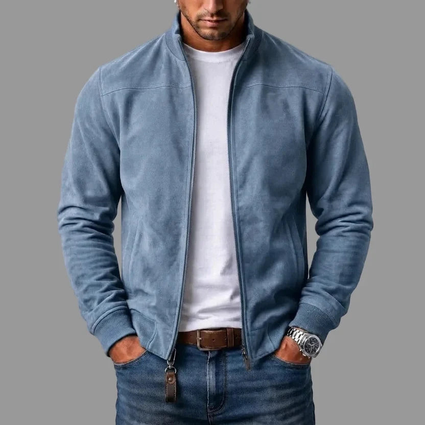 Corrado | Kurtka bomber z zamszu