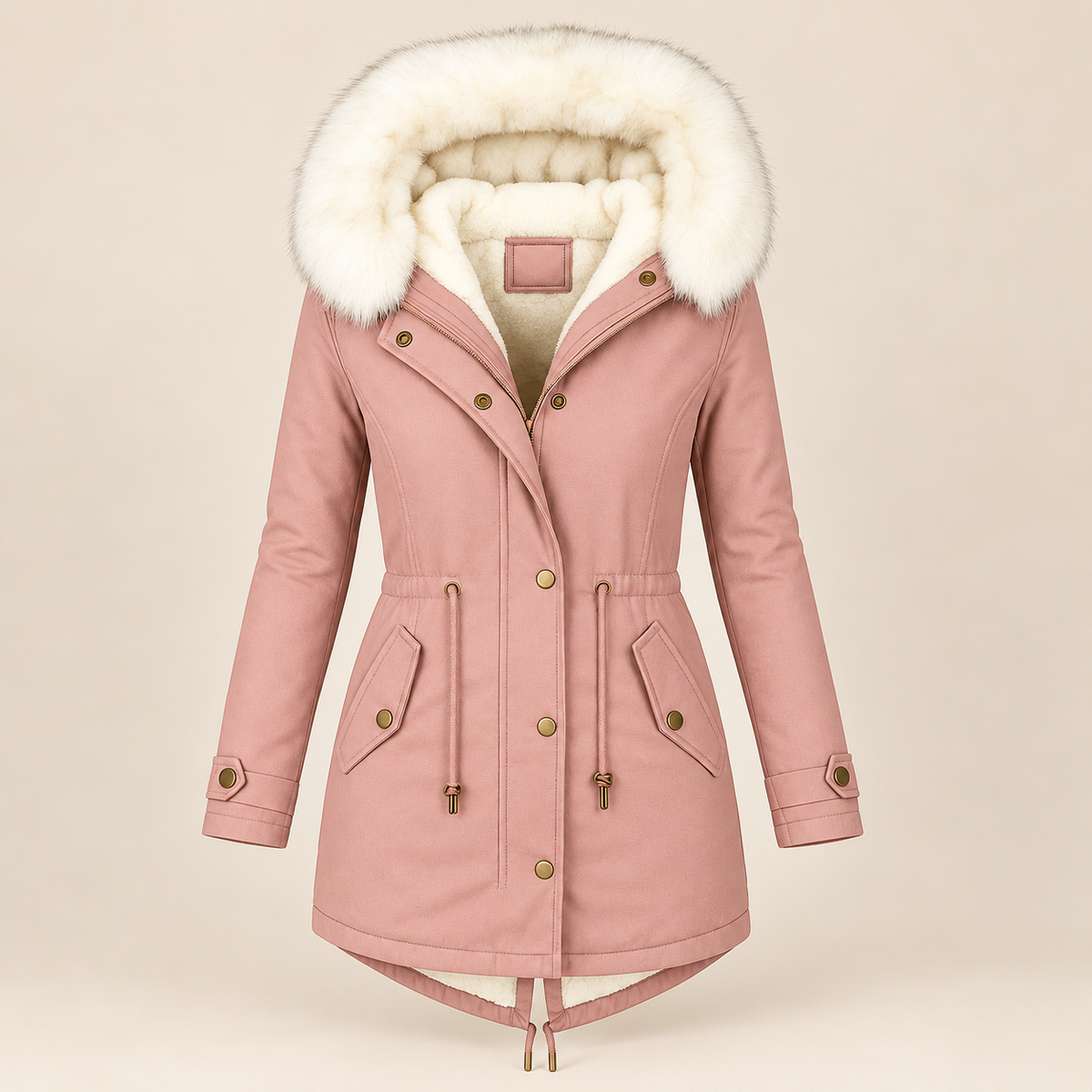 Albane | Elegancka długa parka zimowa