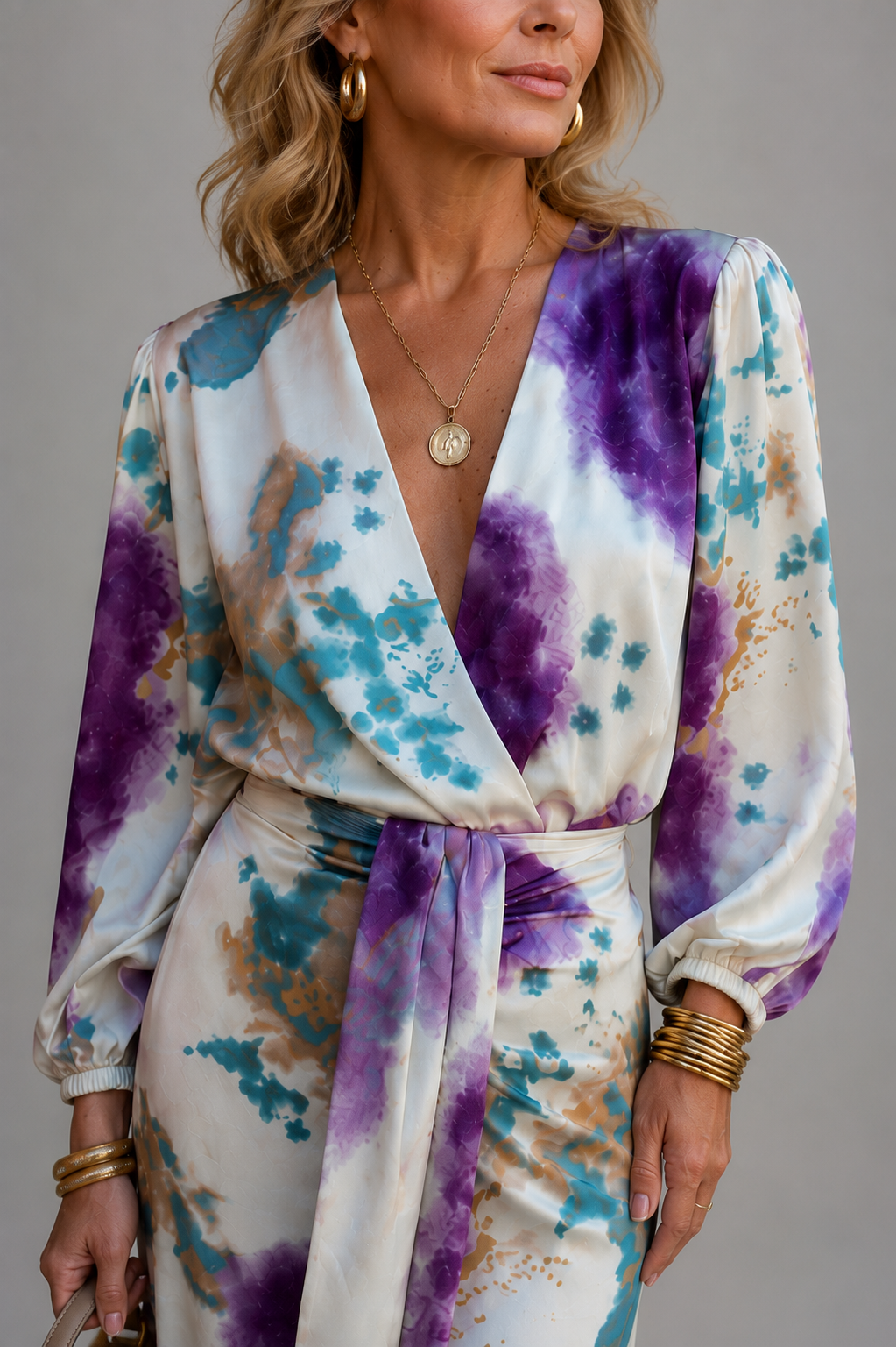 Francine | Zestaw tie-dye ze spódnicą maxi i topem