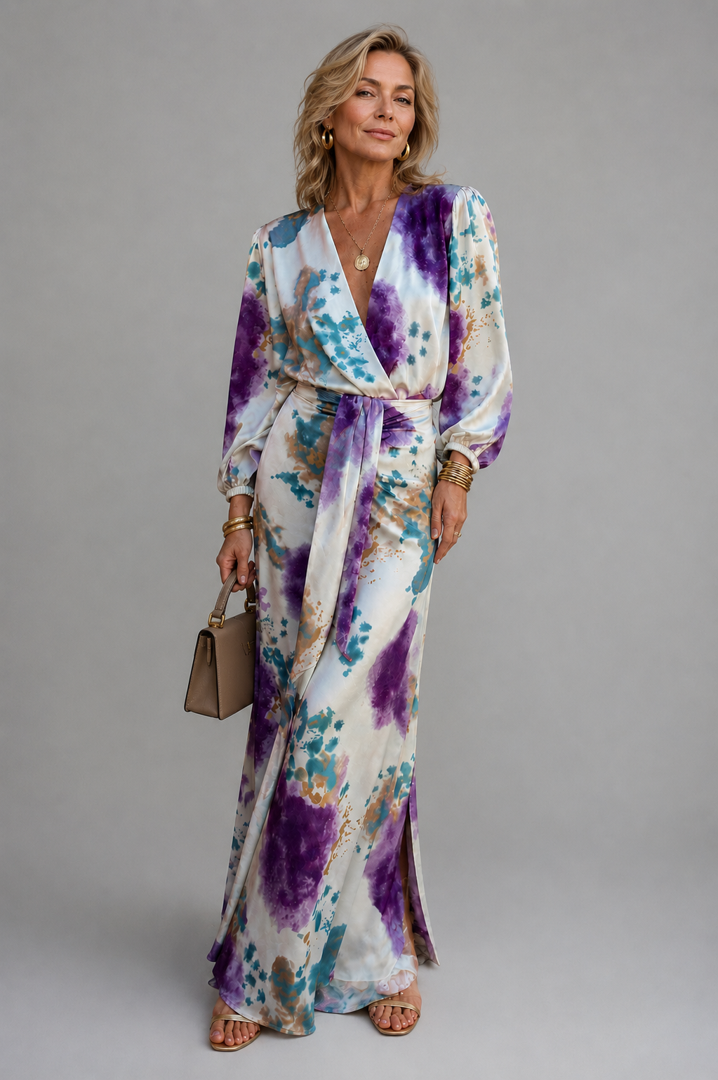 Francine | Zestaw tie-dye ze spódnicą maxi i topem