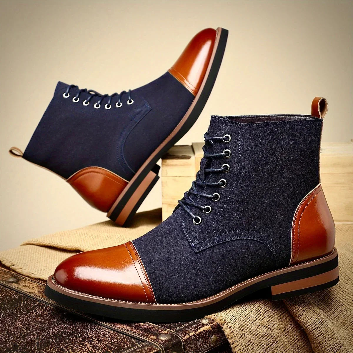 Oliver – Eleganckie skórzane botki Oxford