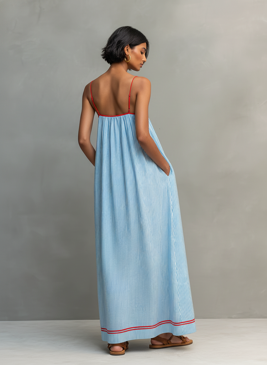 Petra | Sukienka maxi w paski