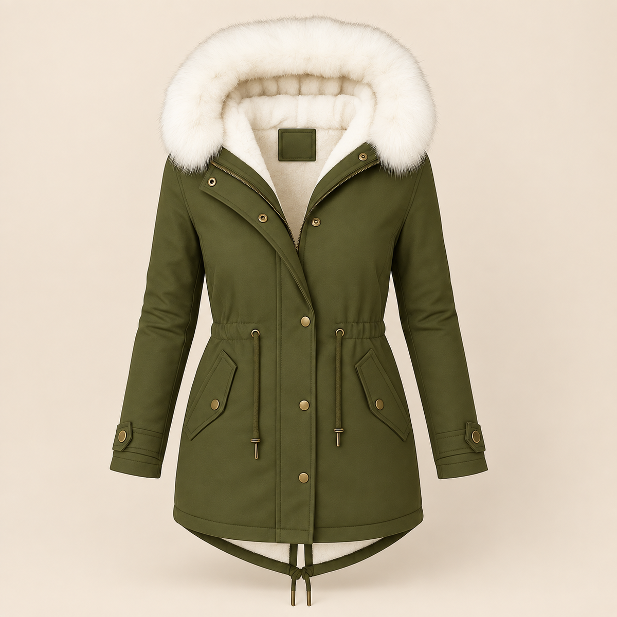 Albane | Elegancka długa parka zimowa