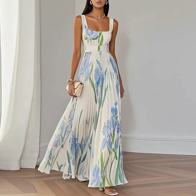 Cleodora | Sukienka maxi w kwiaty