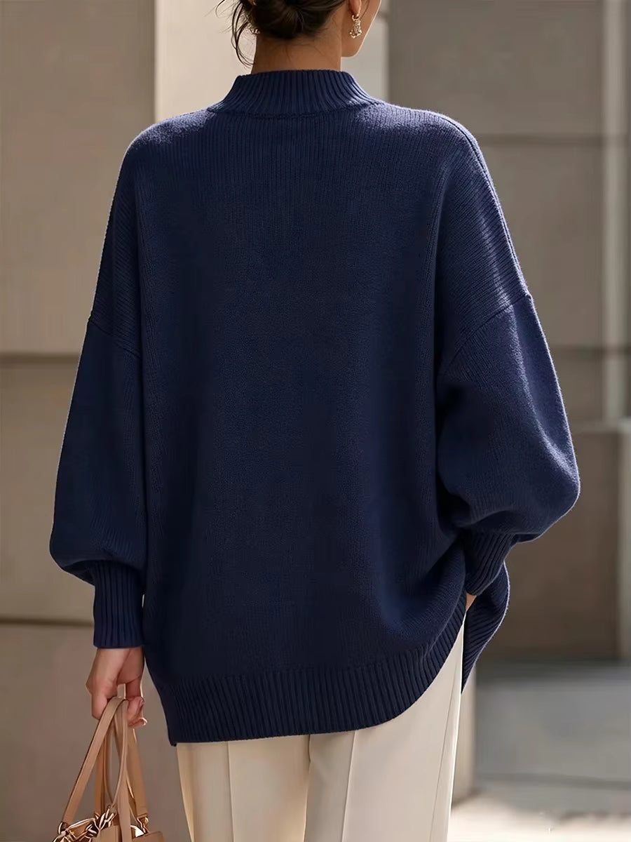 Amelia | Sweter z ozdobnymi guzikami