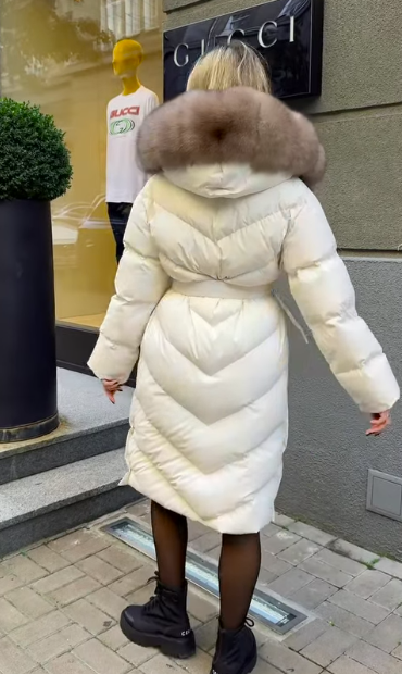 Christina | Elegancka casualowa kurtka z kołnierzem ze sztucznego futra