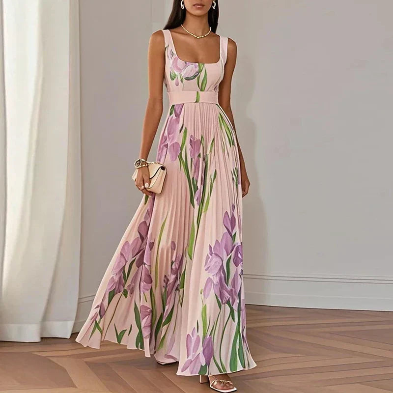 Cleodora | Sukienka maxi w kwiaty