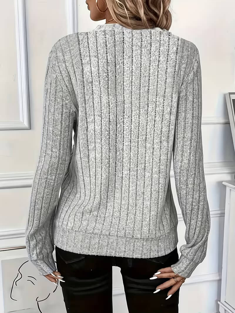Solveig – Wygodny sweter z zamkiem do 1/4