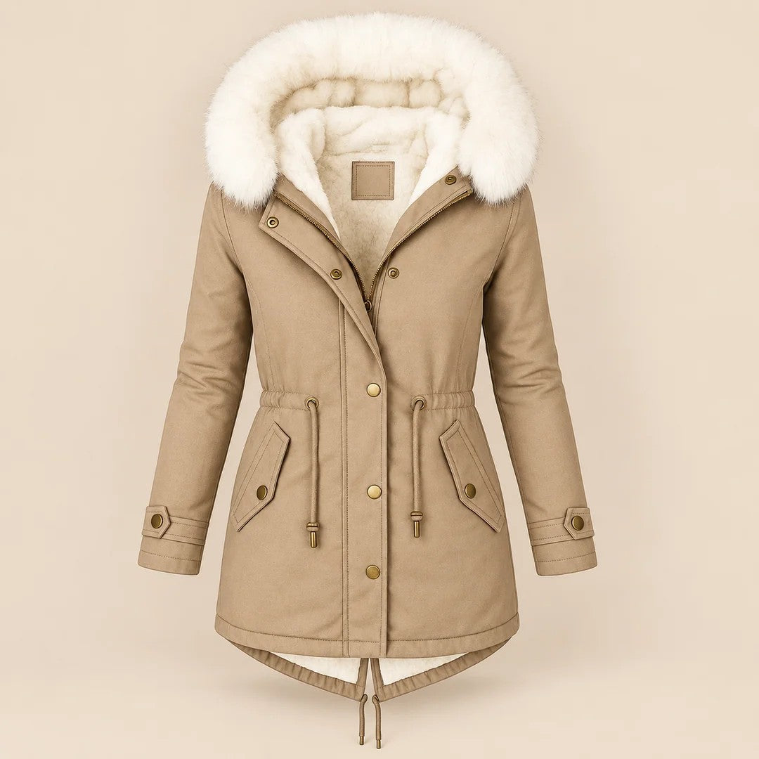 Albane | Elegancka długa parka zimowa