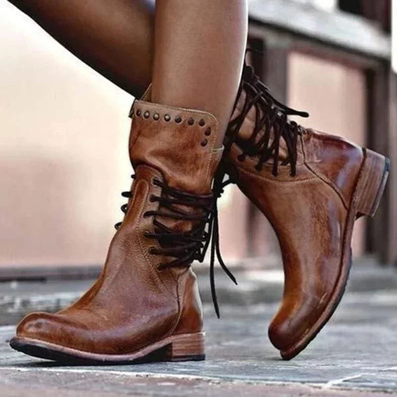 Venetia – Dzianinowe buty sznurowane