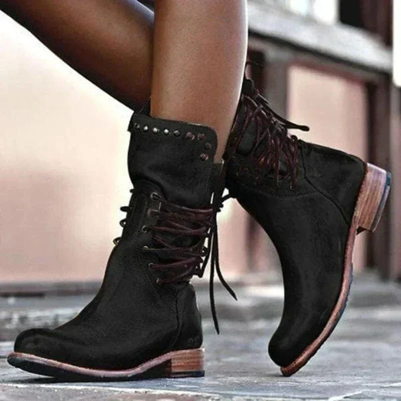 Venetia – Dzianinowe buty sznurowane