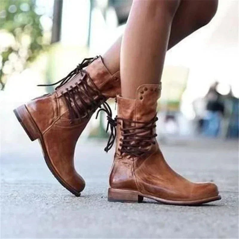 Venetia – Dzianinowe buty sznurowane