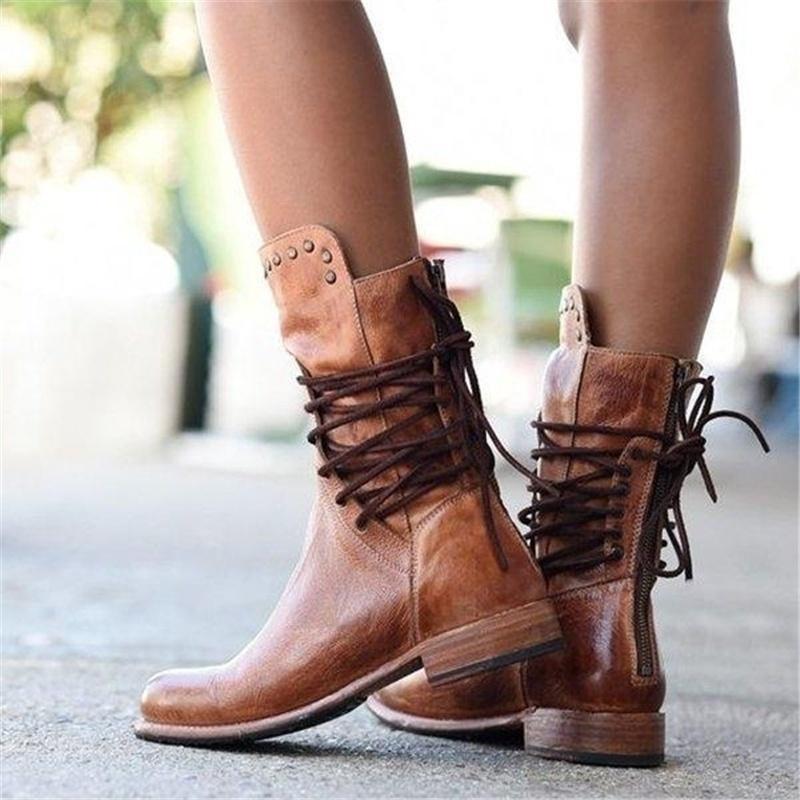 Venetia – Dzianinowe buty sznurowane