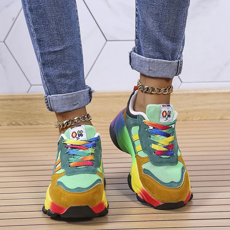 Isolina | Kolorowe wygodne sneakersy