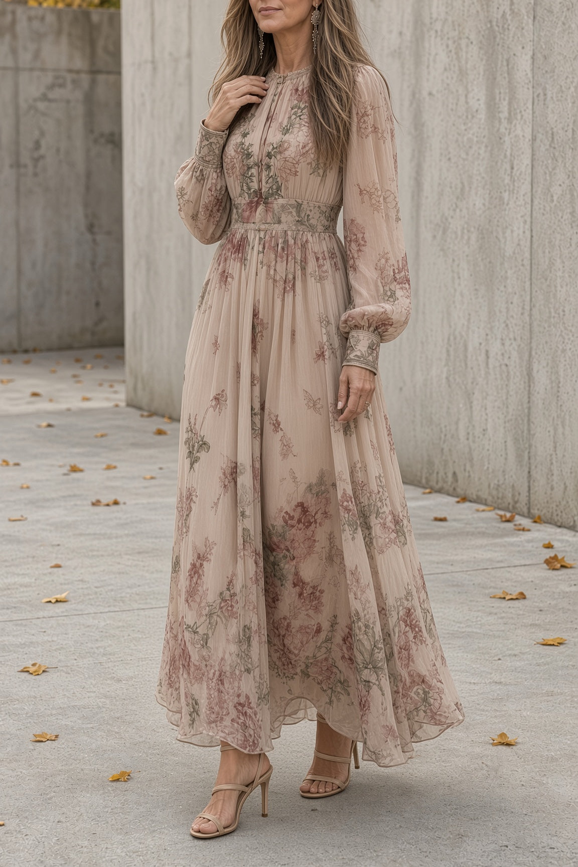 Luna – Sukienka maxi w kwiaty