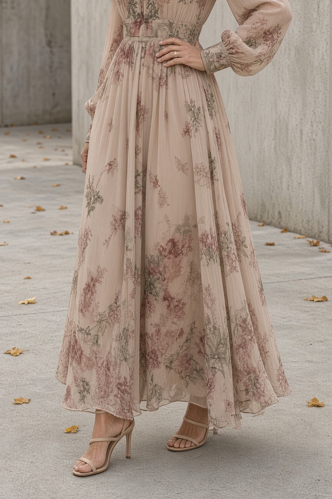 Luna – Sukienka maxi w kwiaty