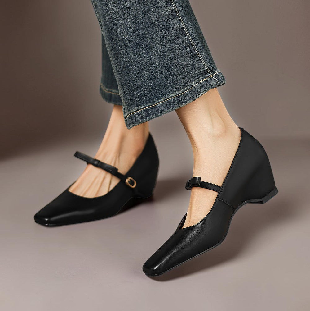Mette | Eleganckie buty Mary Jane z kokardą