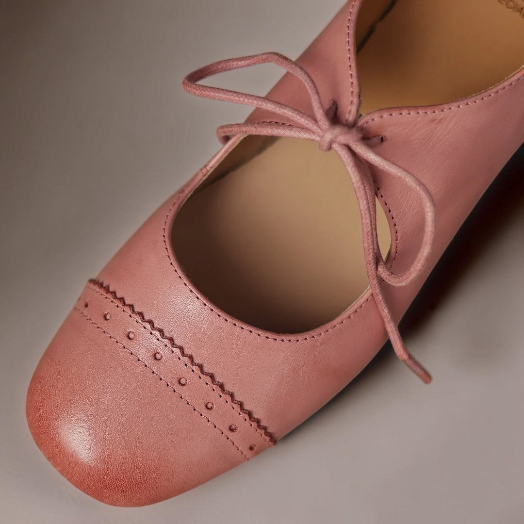 Inge | Eleganckie sznurowane buty ze wzorzystej skóry