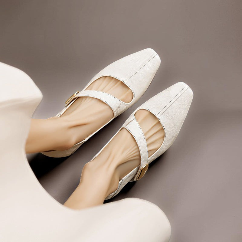 Else | Eleganckie buty Mary Jane ze złotą klamrą