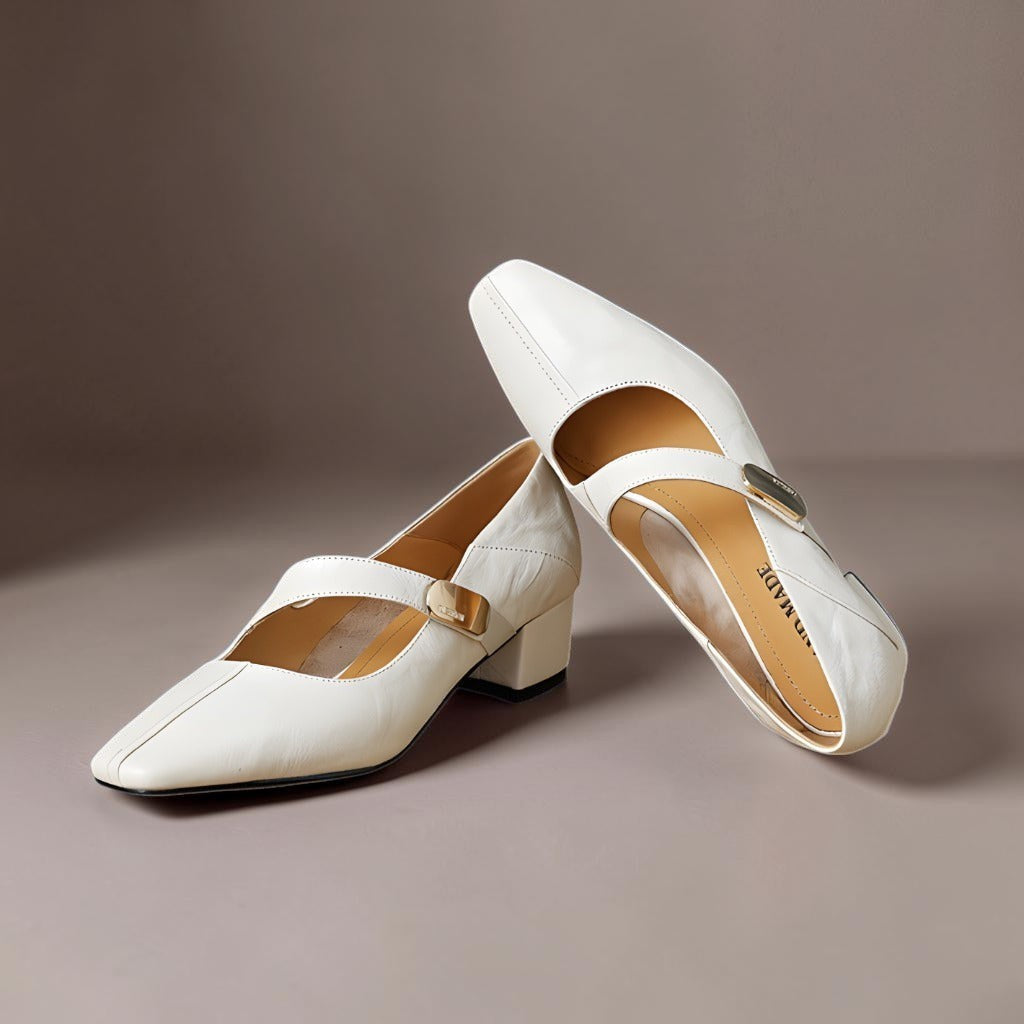Else | Eleganckie buty Mary Jane ze złotą klamrą