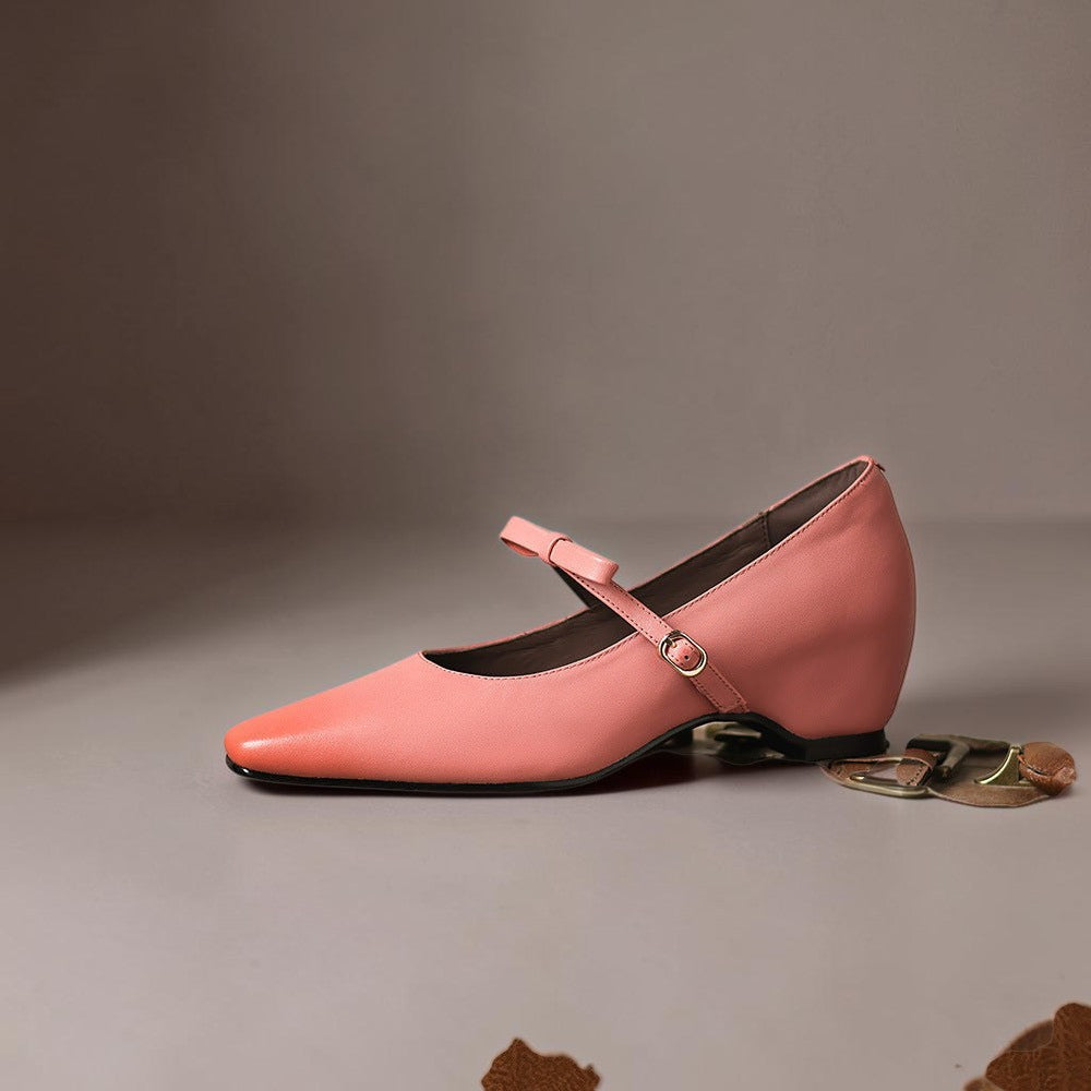 Mette | Eleganckie buty Mary Jane z kokardą