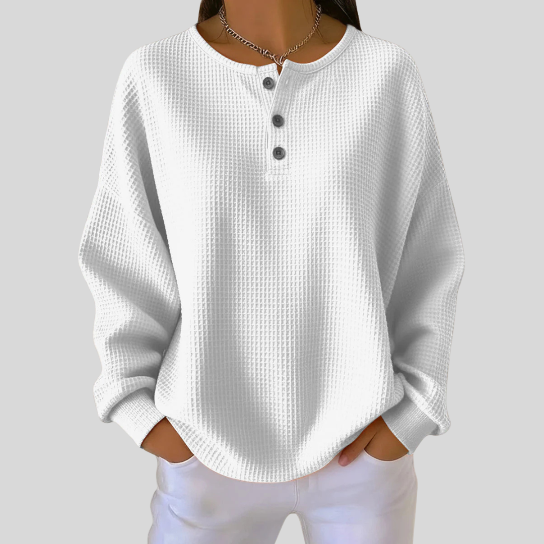 Nessa | Swobodna bluza Henley