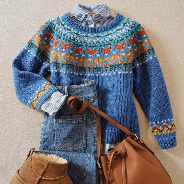 Velvo™ | Klasyczny sweter dzianinowy vintage