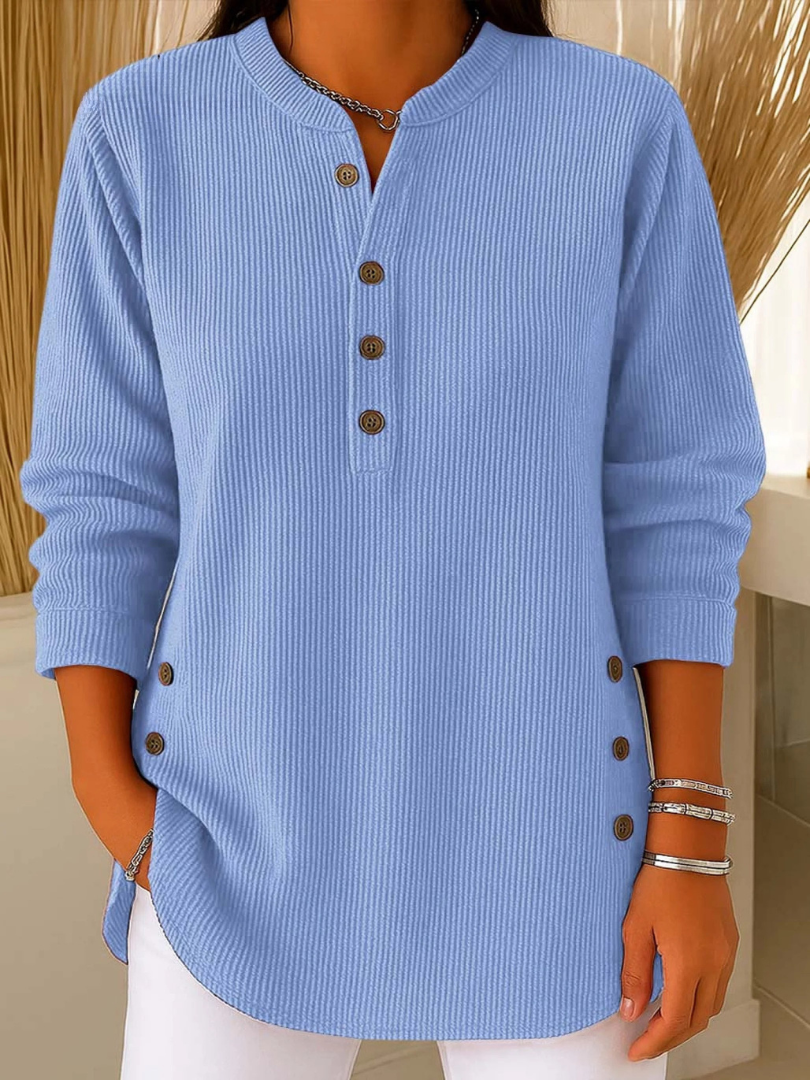 Nieves | Tunika henley z guzikami