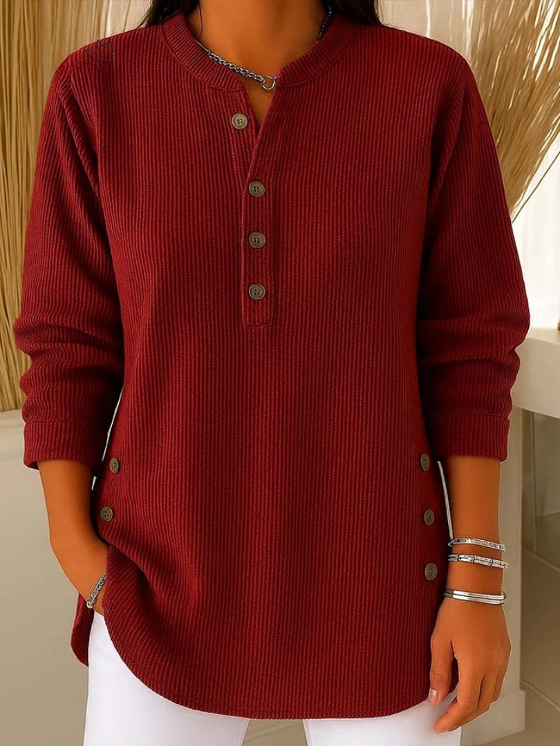 Nieves | Tunika henley z guzikami