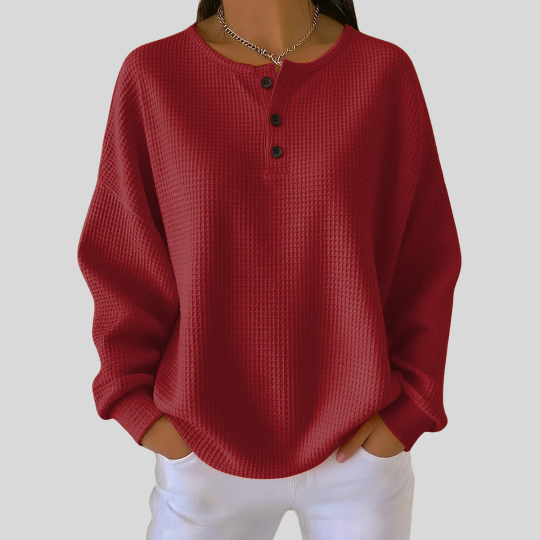 Nessa | Swobodna bluza Henley