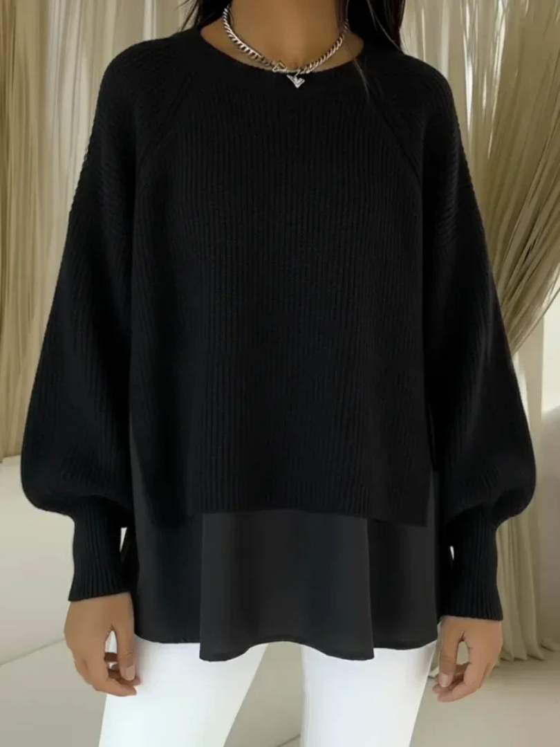 Casilda | Sweter z efektem warstwowym
