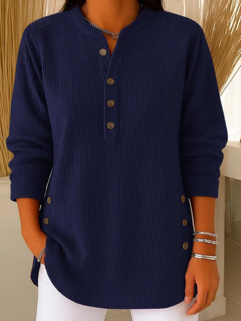 Nieves | Tunika henley z guzikami