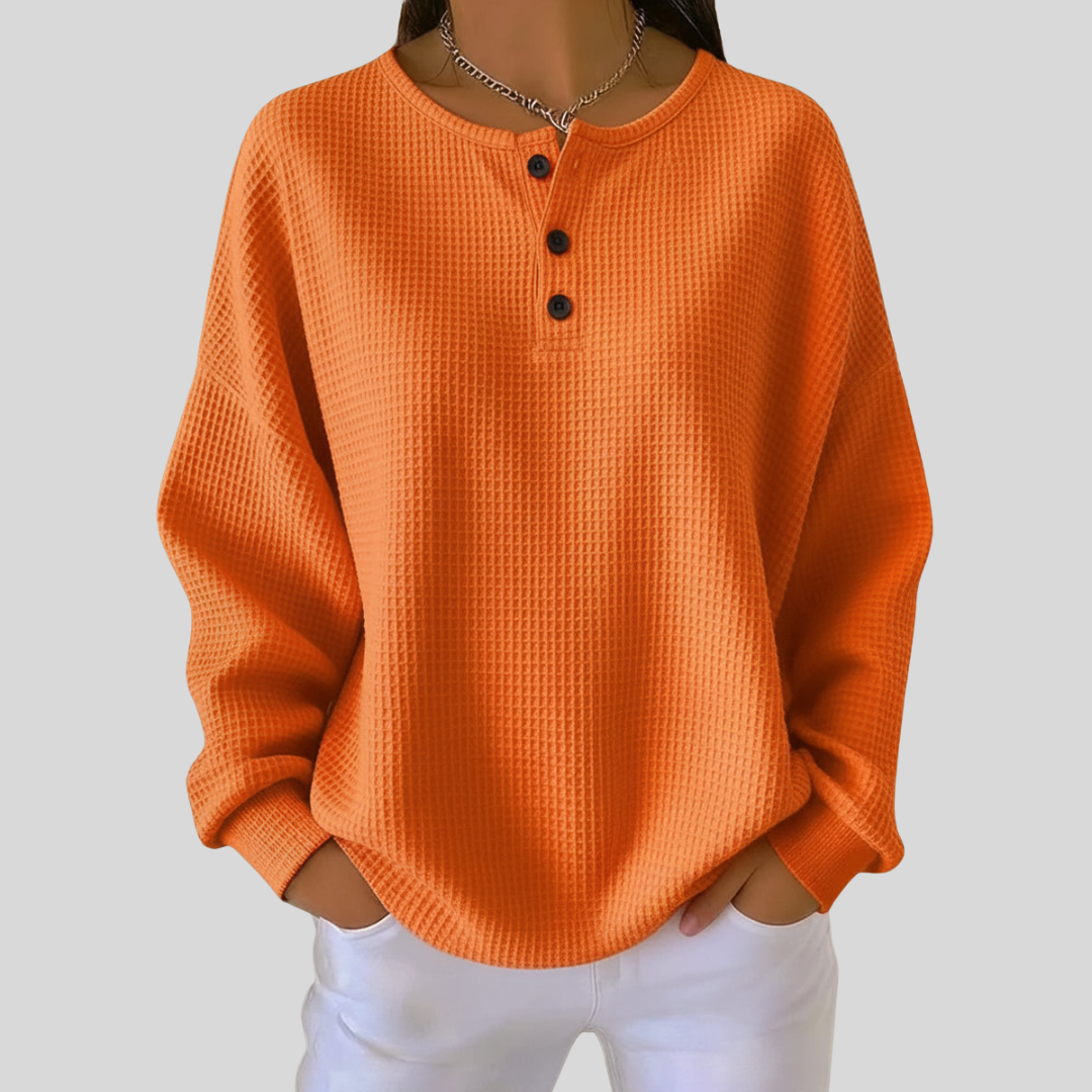 Nessa | Swobodna bluza Henley
