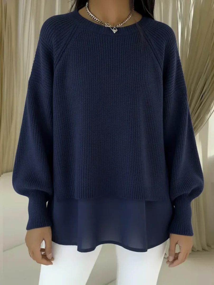 Casilda | Sweter z efektem warstwowym