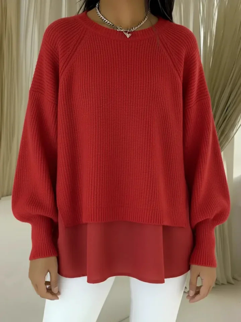 Casilda | Sweter z efektem warstwowym