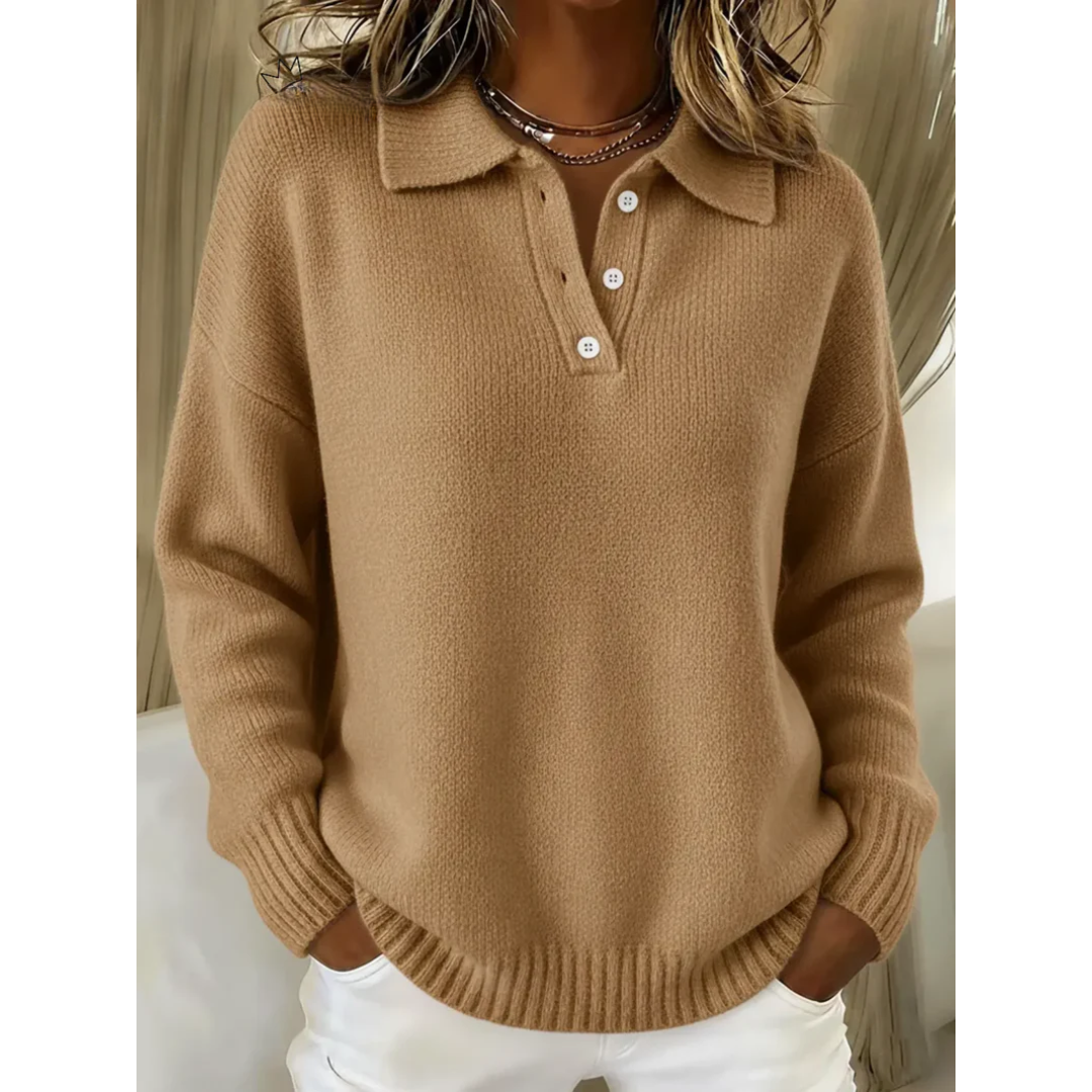 Marina | Miękki sweter polo