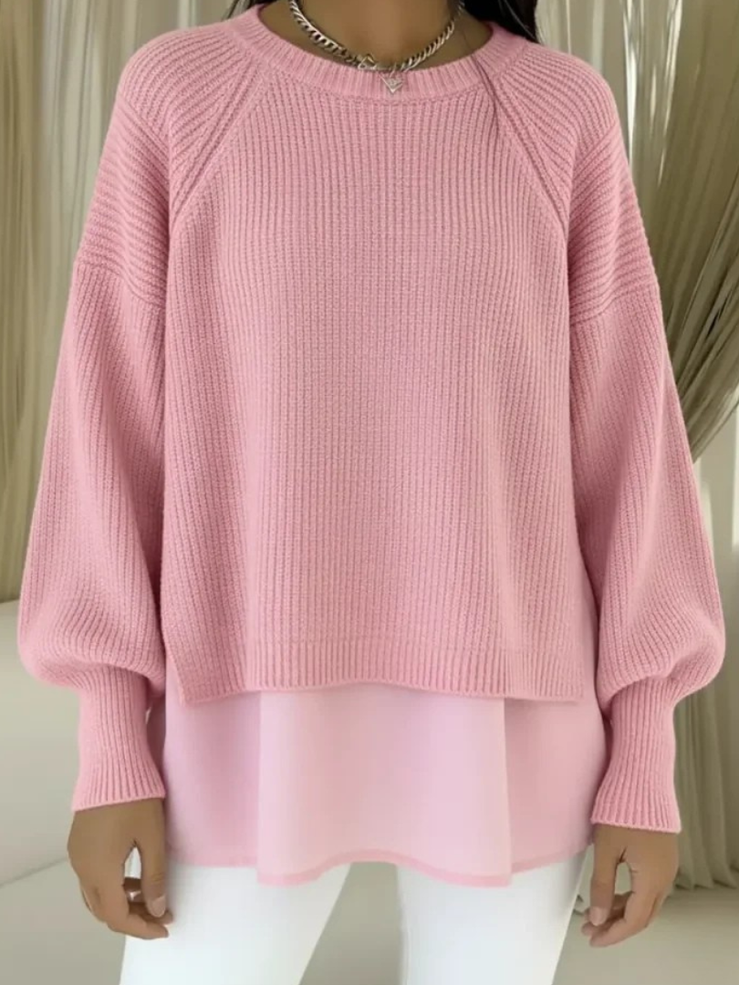 Casilda | Sweter z efektem warstwowym