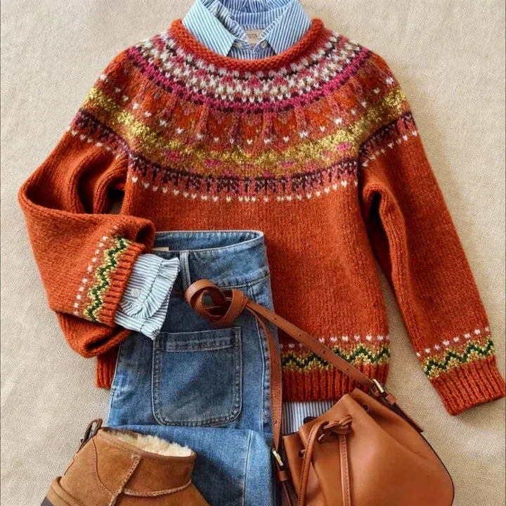 Simona™ | Elegancki sweter dzianinowy vintage