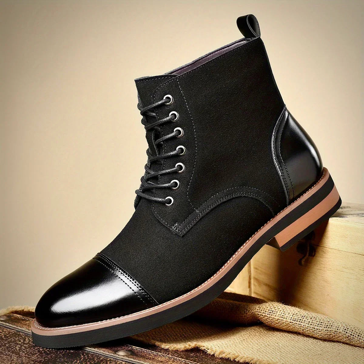 Oliver – Eleganckie skórzane botki Oxford