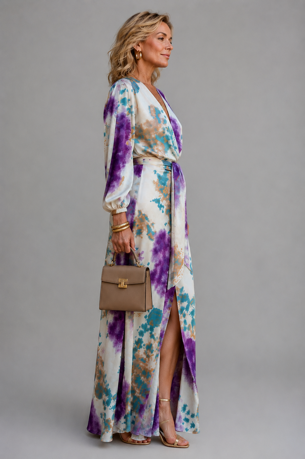 Francine | Zestaw tie-dye ze spódnicą maxi i topem