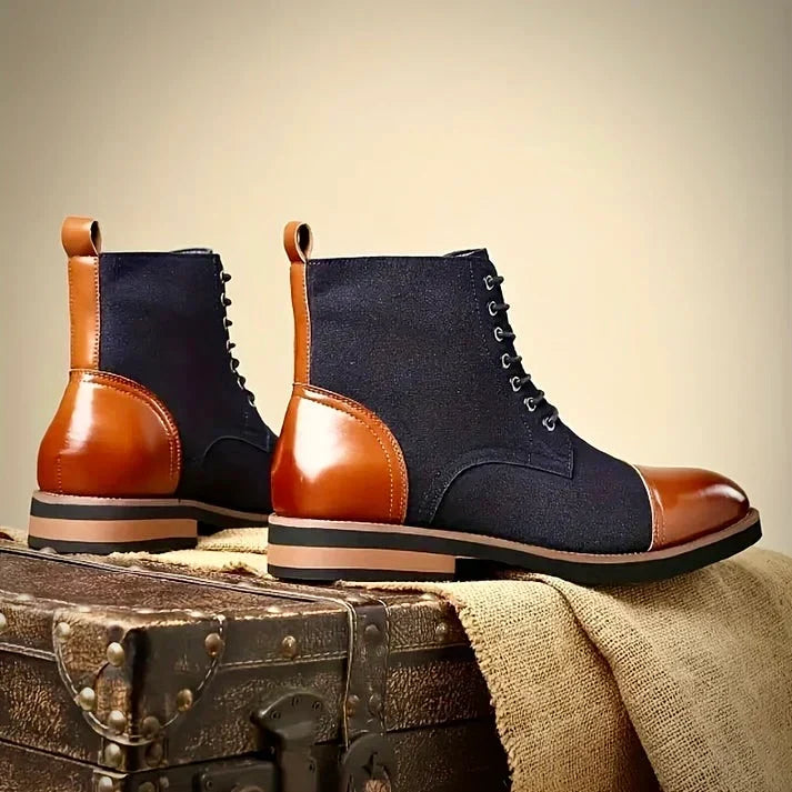 Oliver – Eleganckie skórzane botki Oxford