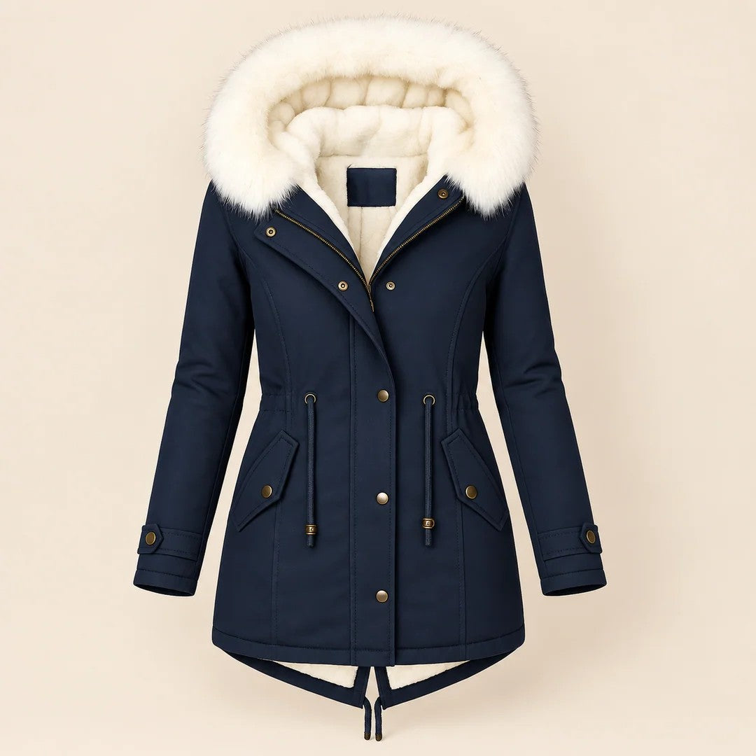 Albane | Elegancka długa parka zimowa