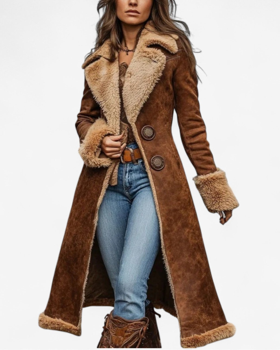 AMELIE™ | Długi płaszcz w stylu vintage