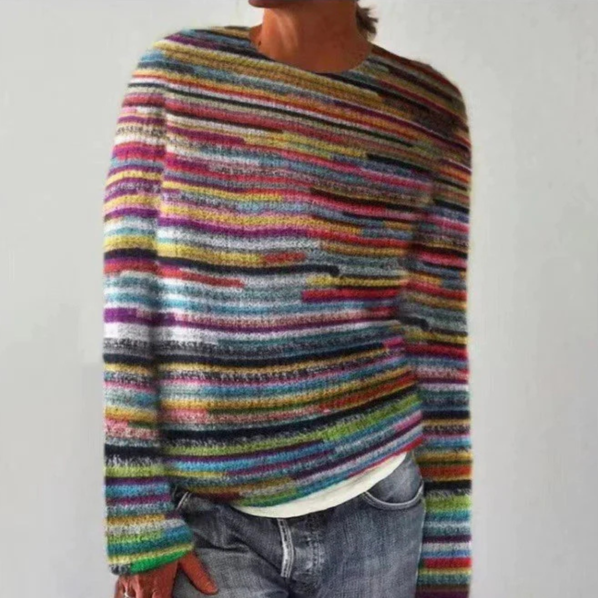 Sophie - Retro skandynawski sweter dzianinowy