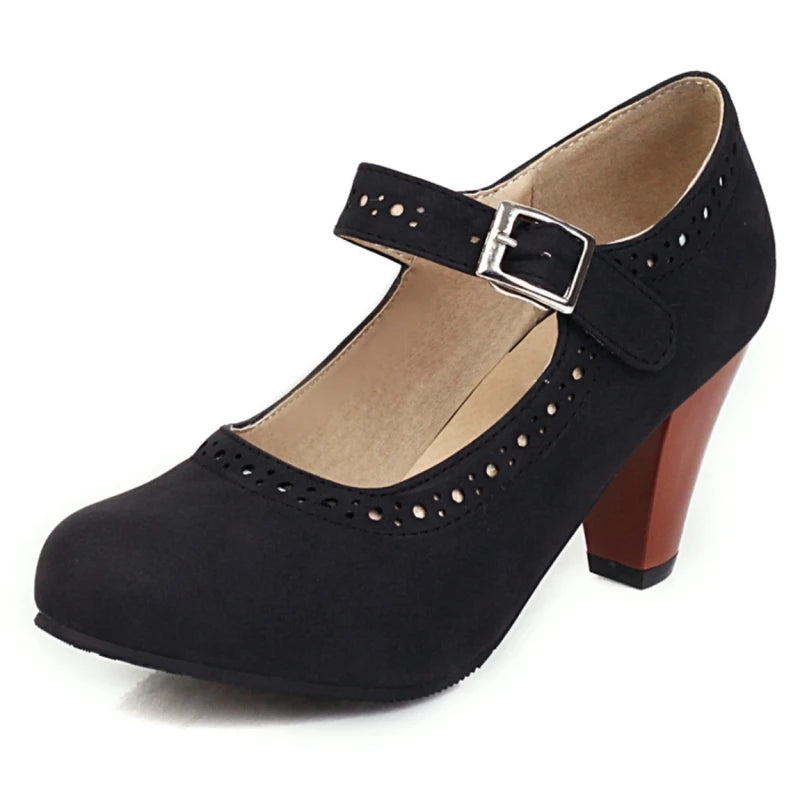 Kirsten | Eleganckie buty Mary Jane na niskim obcasie